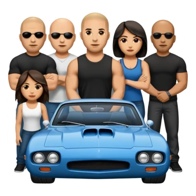 fast and furious movie emojis sticker