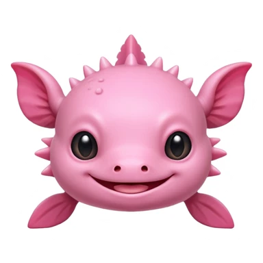 cute ajolote axolotl with a smiling face sticker