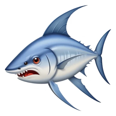 Angry swordfish sticker