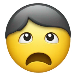 Shivering yellow circle emoji sticker