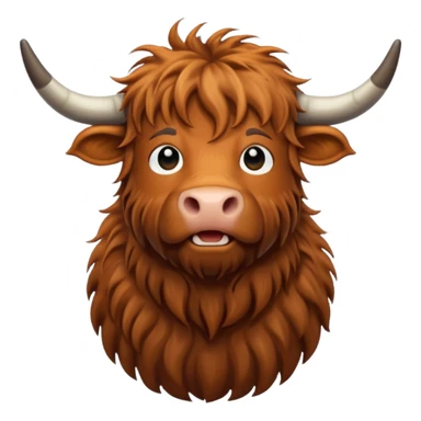 highland cow  sticker