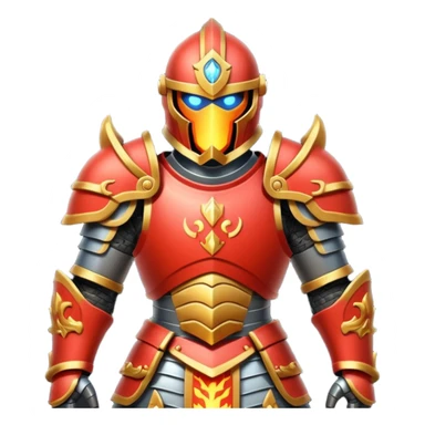 fire armored warrior sticker