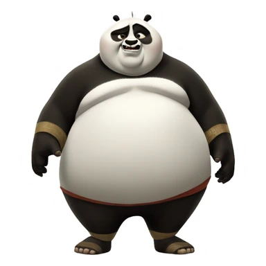 Fat Po from Kung fu panda  sticker