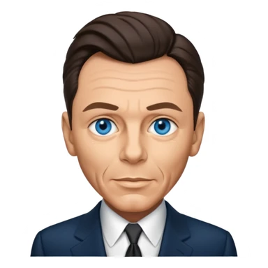 Frank Sinatra with blue eyes sticker