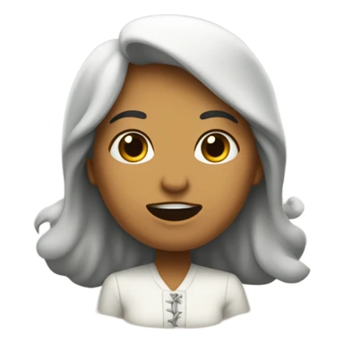 una carita linda sacando la lengua de manera de burla sticker