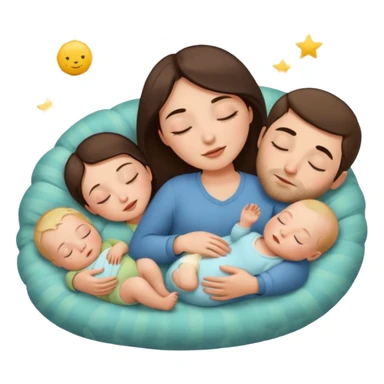 Femme Marie, homme Joseph, et le petit bébé Jesus, et les animaux font tous dodo sticker