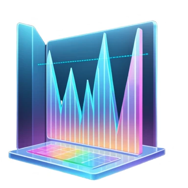 Holographic graphs and charts sticker