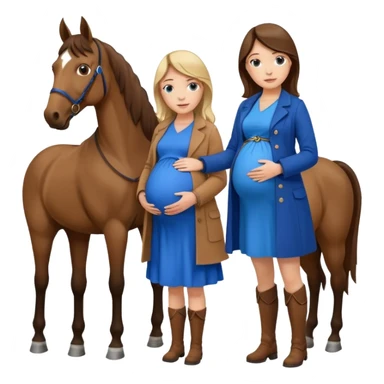 maternity with horse sticker