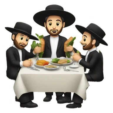 Hasidic Seder sticker