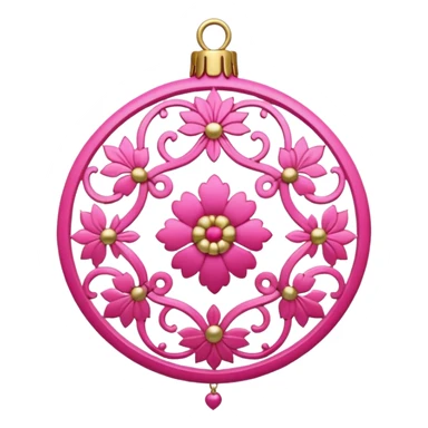 pink Korean Ornaments sticker