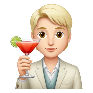 me with a cocktail in my hand sticker