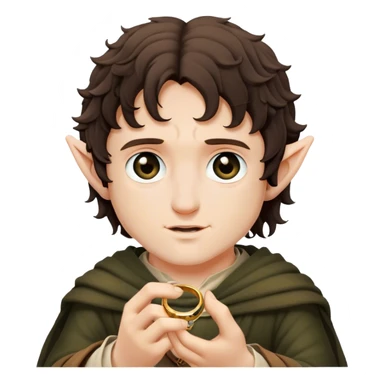 frodo baggins with the one  sticker