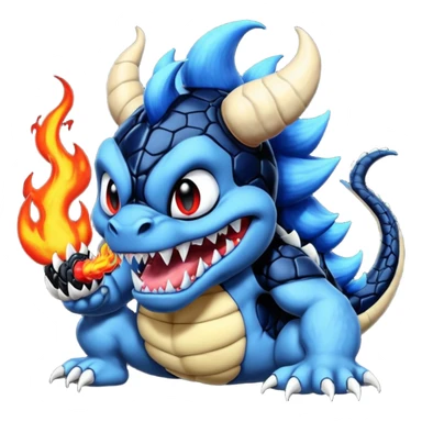 Bowser-Toothless-Stitch-Venom-fusion sticker