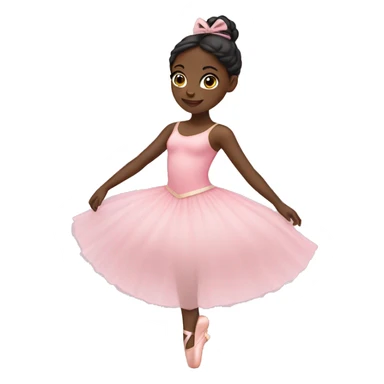 Black girl as a ballerina sticker