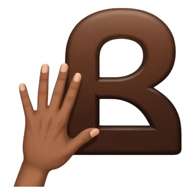 Un homme habillé en noir qui fait le signe 4 avec ça main  sticker