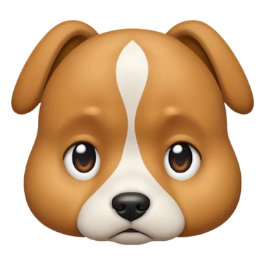 Dog nodding in disappointment sticker