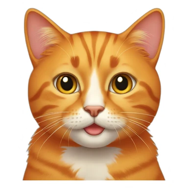 all orange cat sticker