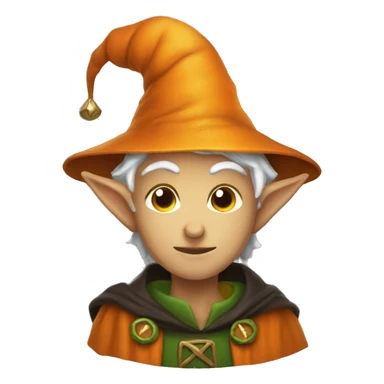 pumkin elf wizard sticker