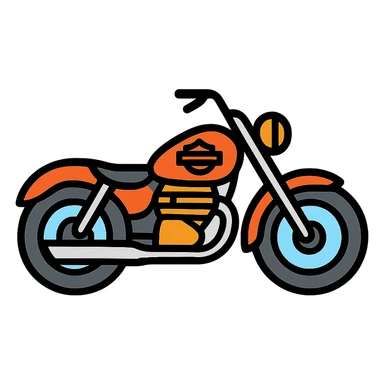 Harley-Davidson classic motorcycle sticker