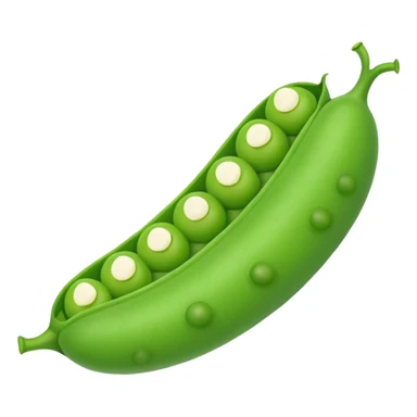 Cute scream peas in pod sticker