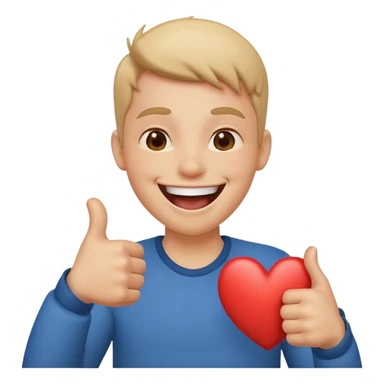 Add these three emojis = 😂+ ❤️ + 👍 sticker