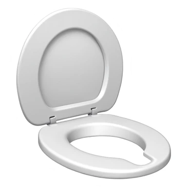 Paper toilet seat with a hole it sticker