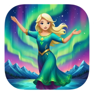 only northern lights sticker