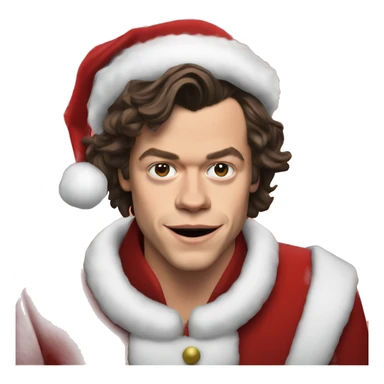 harry styles as santa claus sticker