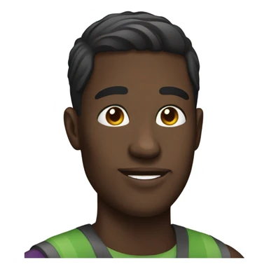 gay black man sticker