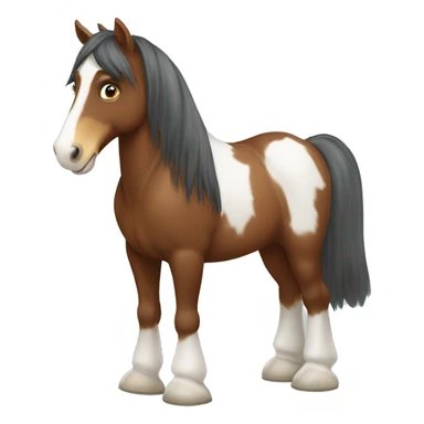 Clydesdale horse sticker