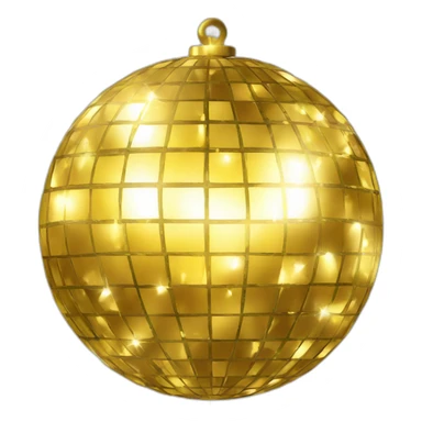 gold disco ball sticker