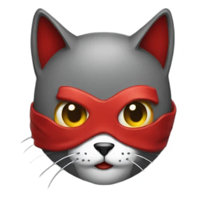 Cat hacker with red hood sticker
