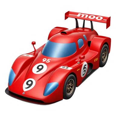 A race car number 95 all red sticker