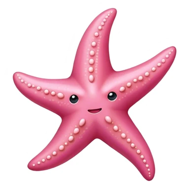 Pink starfish sticker
