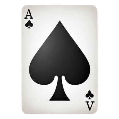 Ace of Spades for stage magic sticker