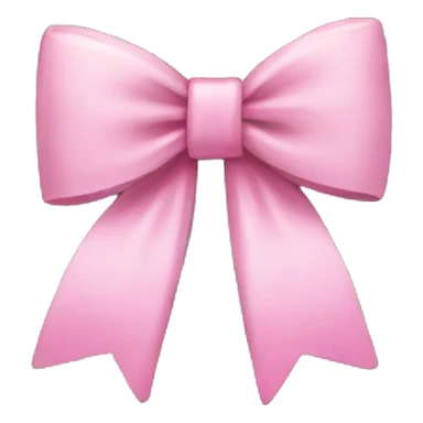 Pink bow on top of a Christmas tree sticker