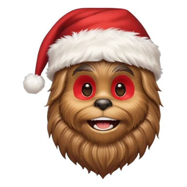 chewbacca santa sticker