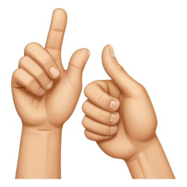 Thumbs up and down on one hand sticker