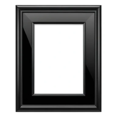 Black photo frame sticker