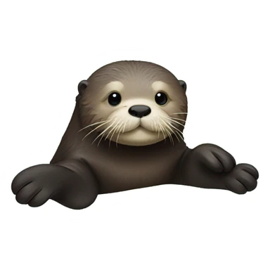 Sea otter sticker