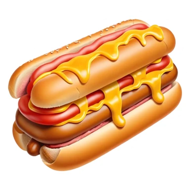 Salvador Dali Melting SPAM hotdog  sticker