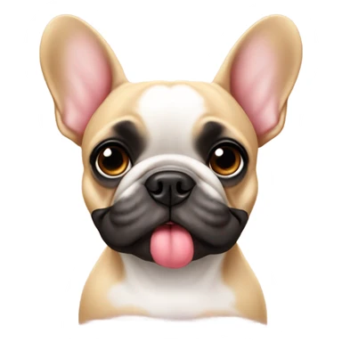 French bulldog in love  sticker