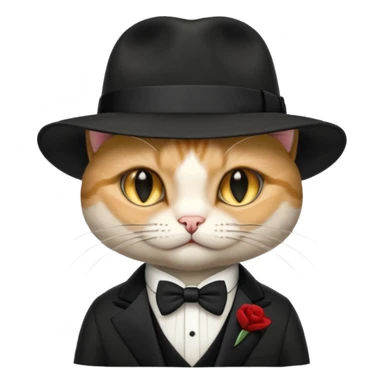 cat mafia corleone GG good game sticker