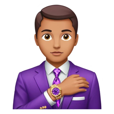 Shine Purple Diamond Rolex flex sticker