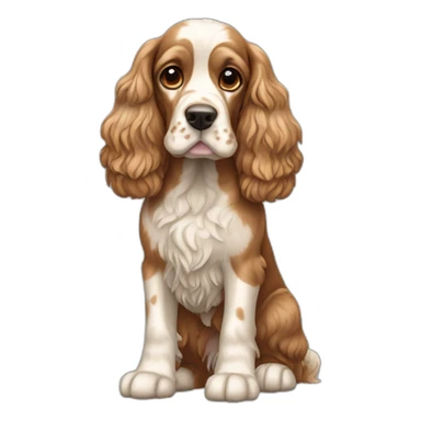 Dog-english-cocker-spaniel-full-body sticker