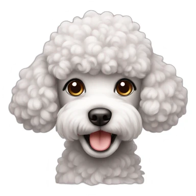 cute poodle sticker
