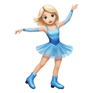 buz pıstının ustunde kayan,yarısma ıcın elbıse gıymıs ve artıstık hareketler yapan kadın emojısı  sticker