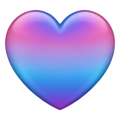 Ombré pink blue purple heart 2016 vibes sticker