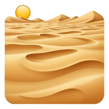 sandy beach with small sand dunes sticker