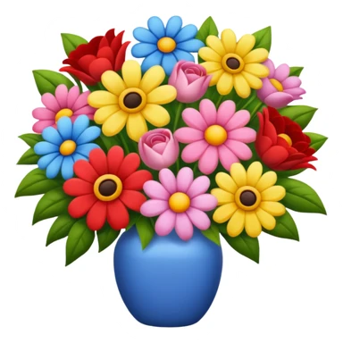 Huge flower bouquet sticker